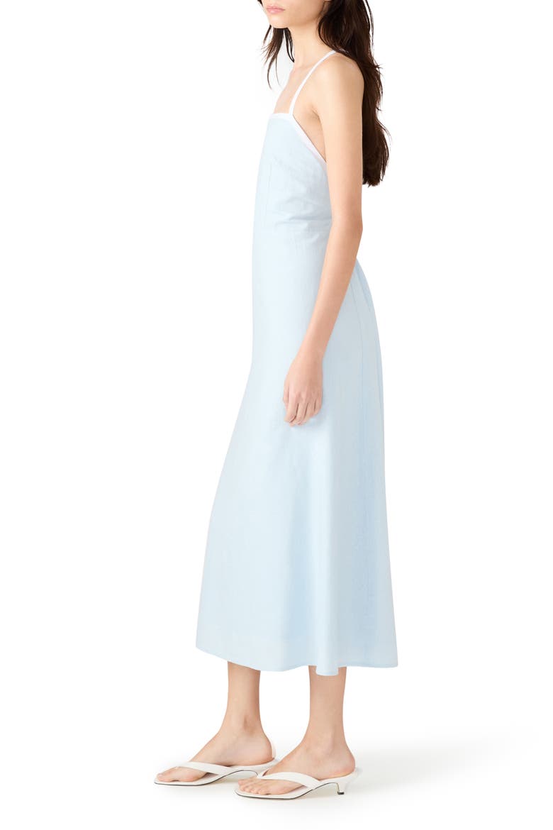 Riyan Linen Blend A-Line Sundress, Alternate, color, POWDER BLUE