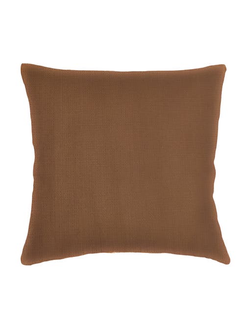 Anaya So Soft Linen Pillow With Down Alternative Insert In Caramel