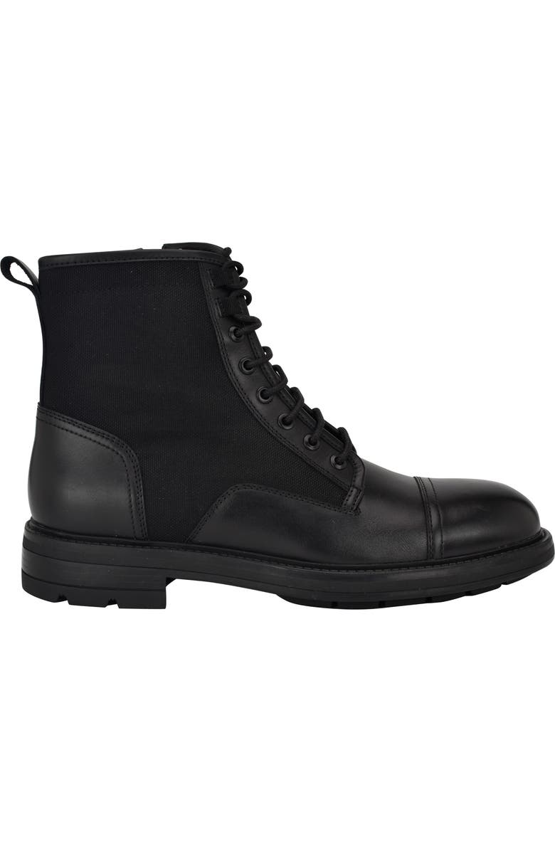 Calvin Klein Domly Lace-Up Cap Toe Boot, Alternate, color,