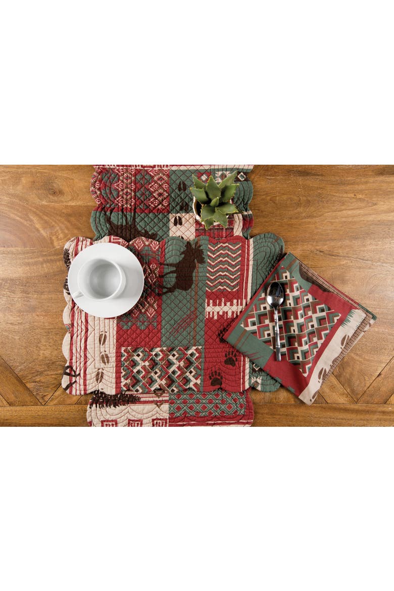 Killian Ridge Thanksgiving Cloth Napkin, Set of 6, Alternate, color, Red