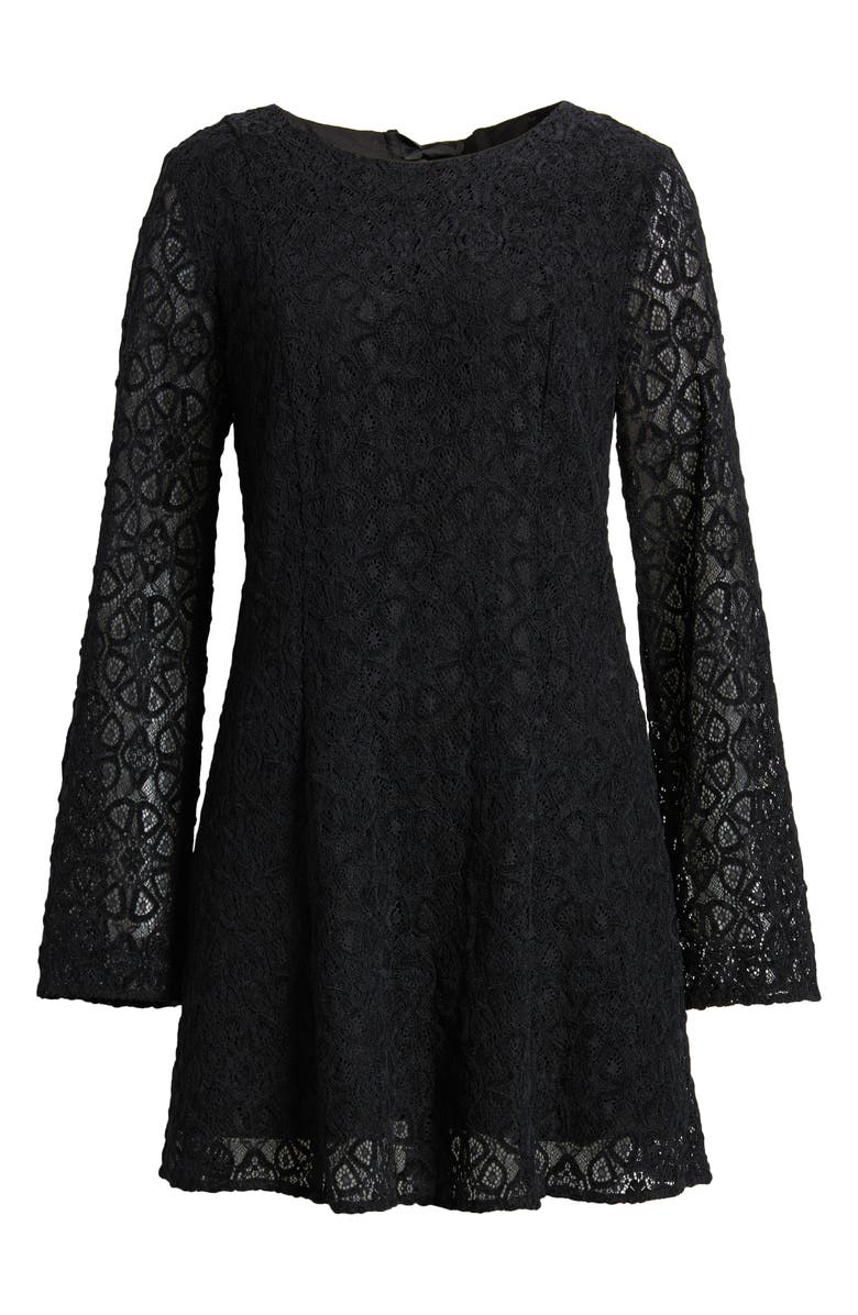 Treasure & Bond Long Sleeve Lace Minidress, Alternate, color, 
