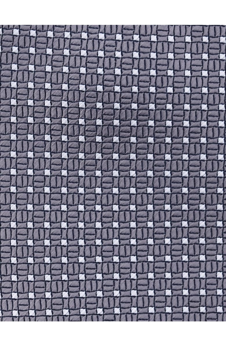 Oak Hill by DXL Big & Tall Micro Patterned Tie, Alternate, color, Charcoal