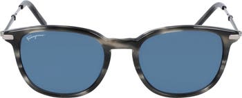 Salvatore Ferragamo 52mm Round Sunglasses
