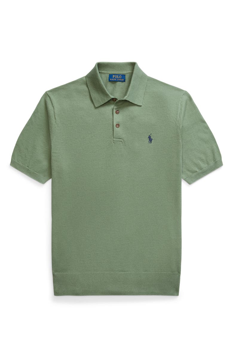Polo Ralph Lauren Short Sleeve Cotton Polo Sweater, Alternate, color,