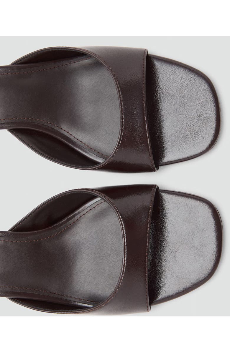 MANGO Kitten Heel Sandal, Alternate, color, Chocolate