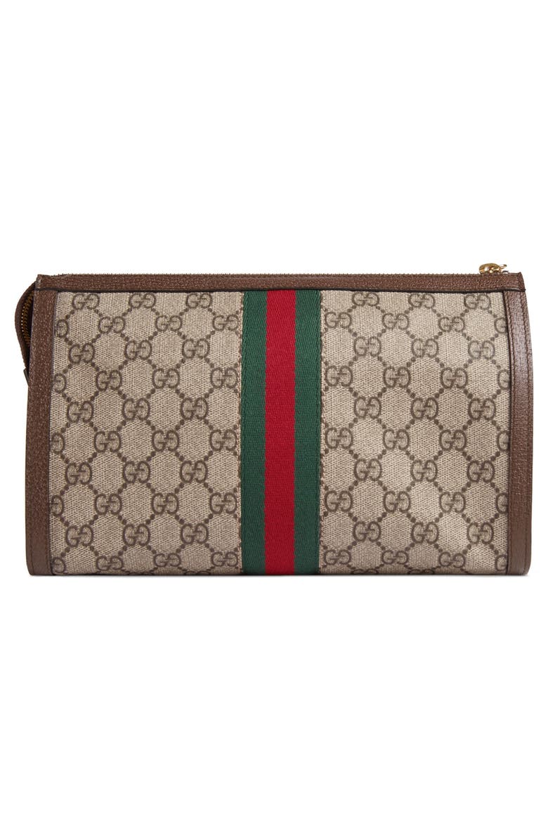 Gucci Ophidia GG Supreme Canvas Cosmetics Case, Alternate, color,