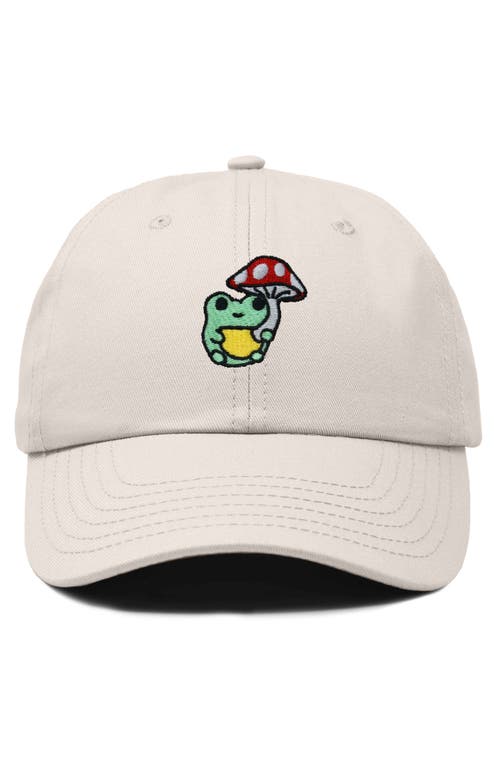 DALIX DALIX MUSHROOM FROG EMBROIDERED HAT 