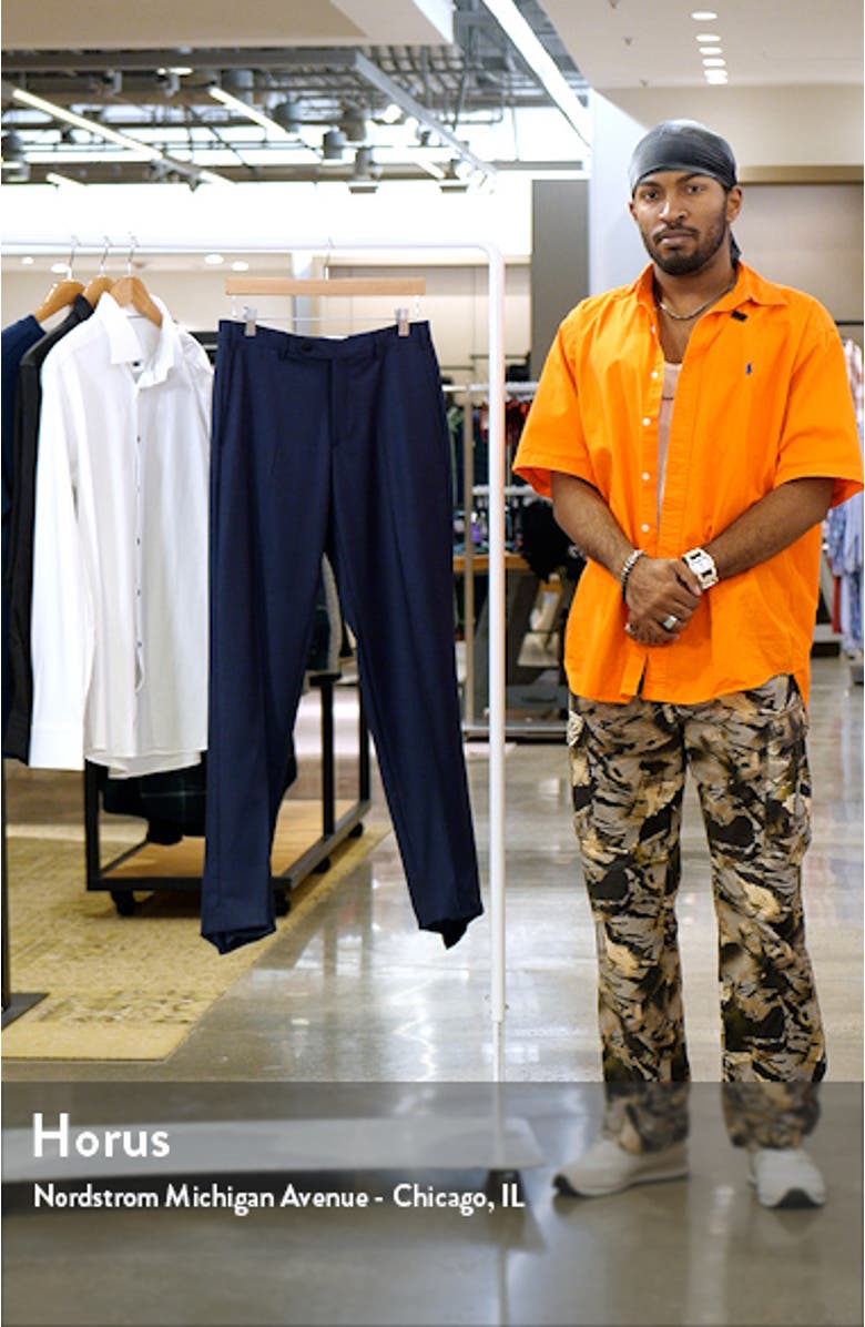 Parker Classic Wool Sharkskin Dress Pants, sales video thumbnail