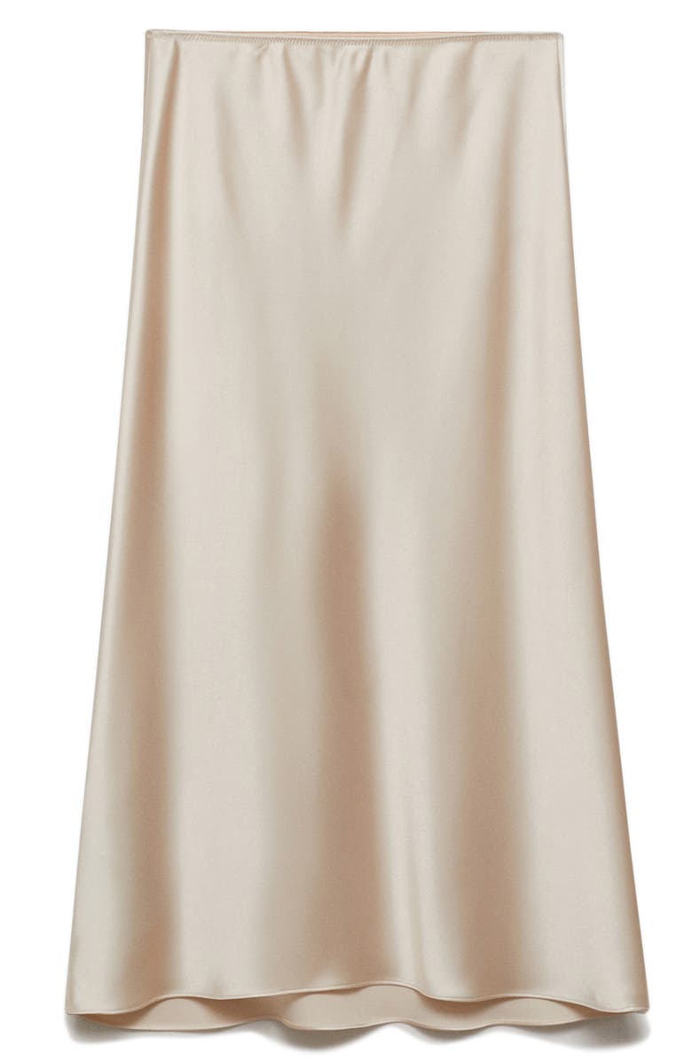 MANGO Satin Midi Skirt, Main, color, 