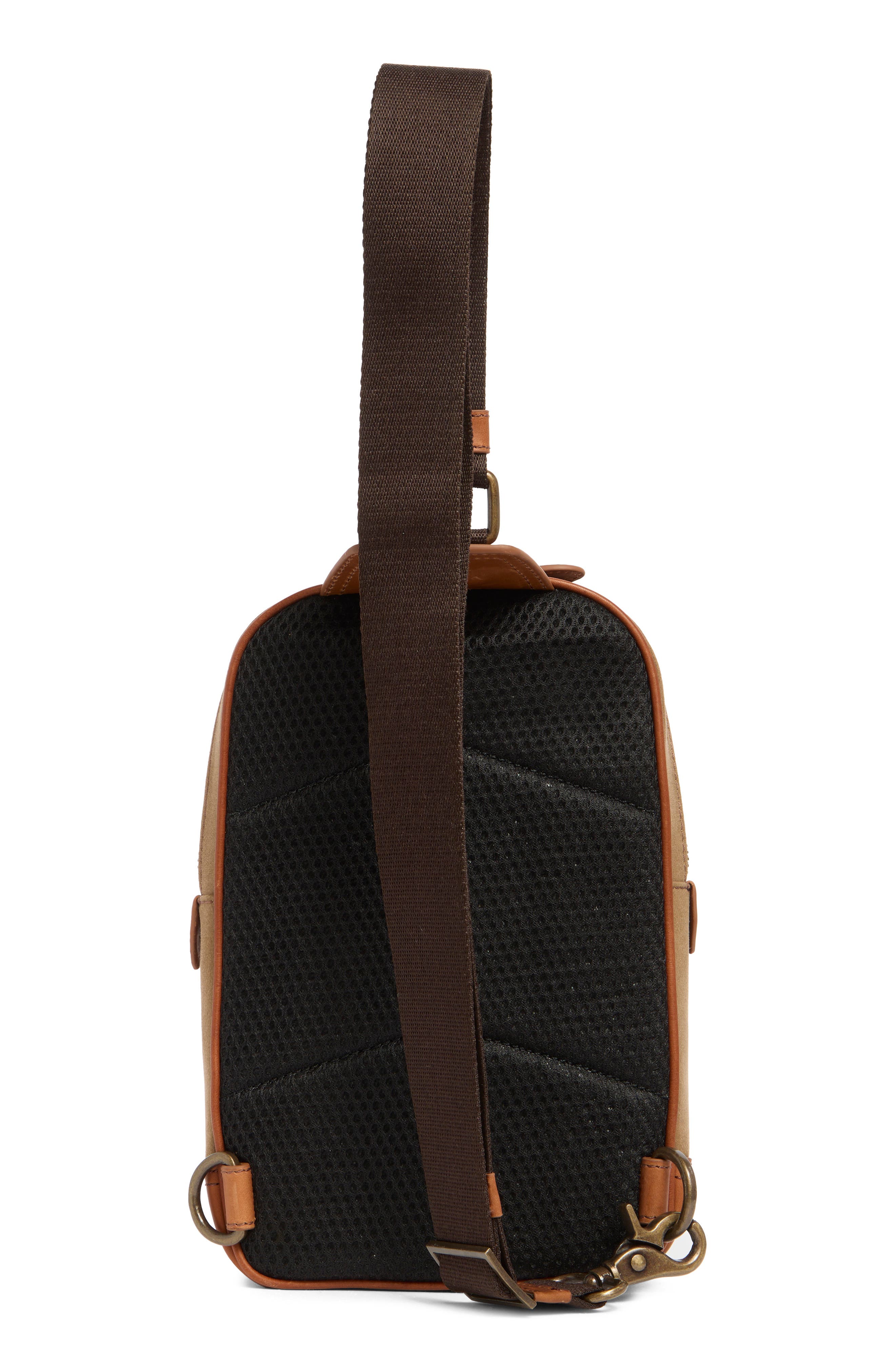 Johnston & Murphy Washed Canvas Sling Bag, Alternate, color, 