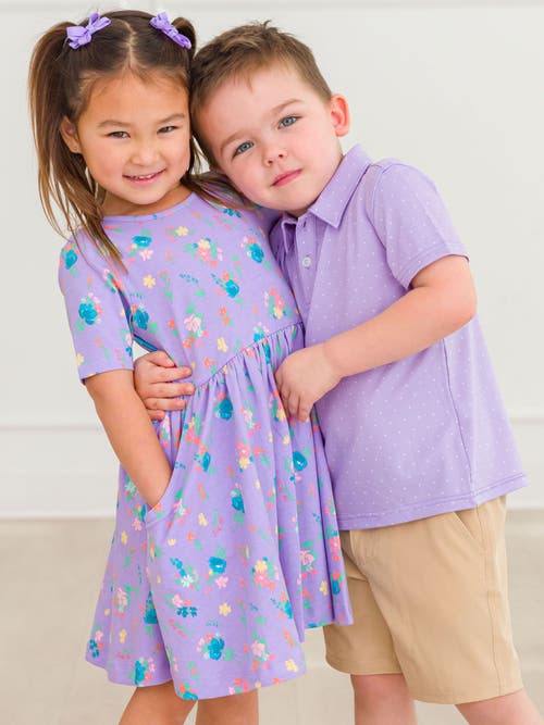 Rufflebutts Boys Knit Short Sleeve Performance Polo