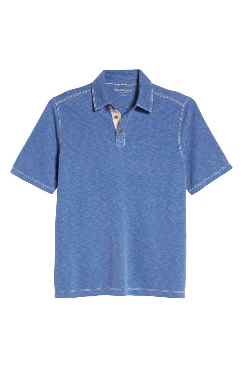 Johnston & Murphy Vintage Slub Jersey Polo, Alternate, color, 