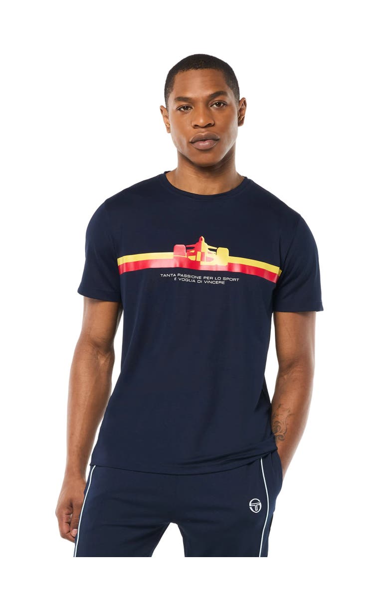 Sergio Tacchini Macchina T-Shirt, Main, color, Maritime Blue