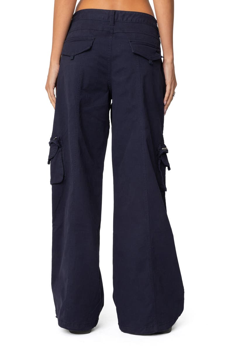 EDIKTED Kimmie Wide Leg Cargo Pants, Alternate, color, 