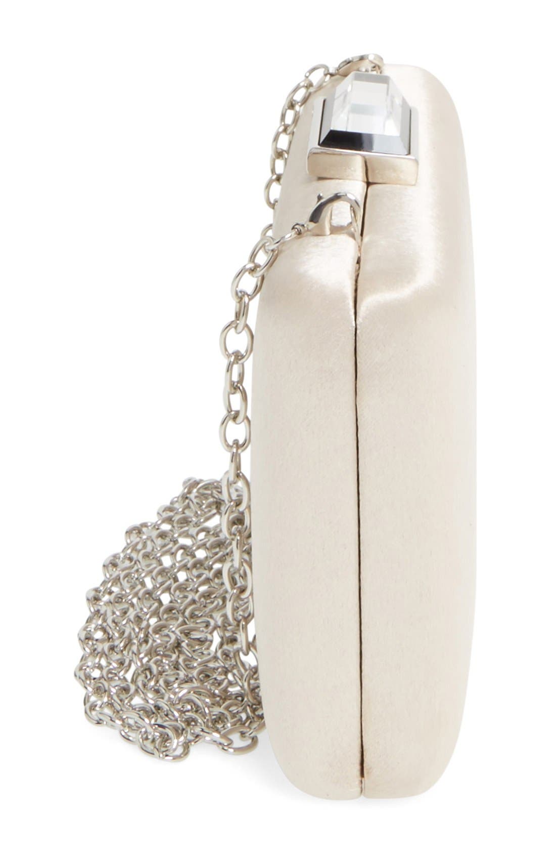 Glint 'Gioiello' Satin Clutch, Alternate, color, 