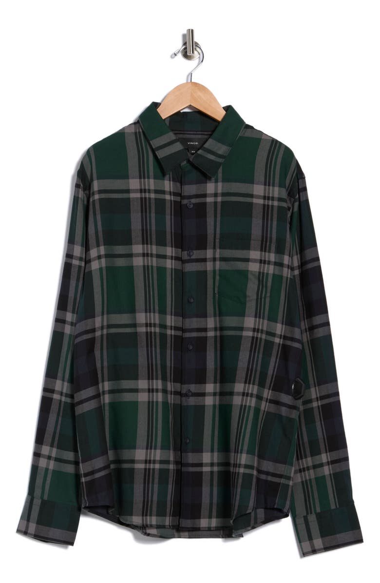 Vince Cambria Long Sleeve Classic Fit Button-Up Shirt, Alternate, color, Emerald Bay/ Black