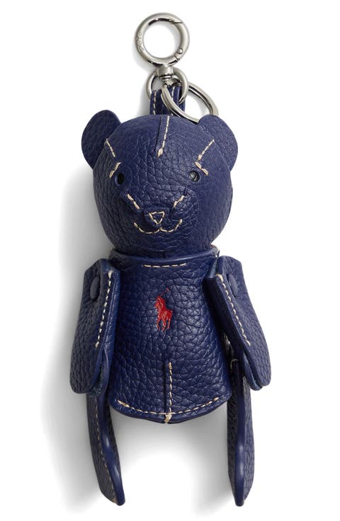 Pebble Leather Polo Bear Charm