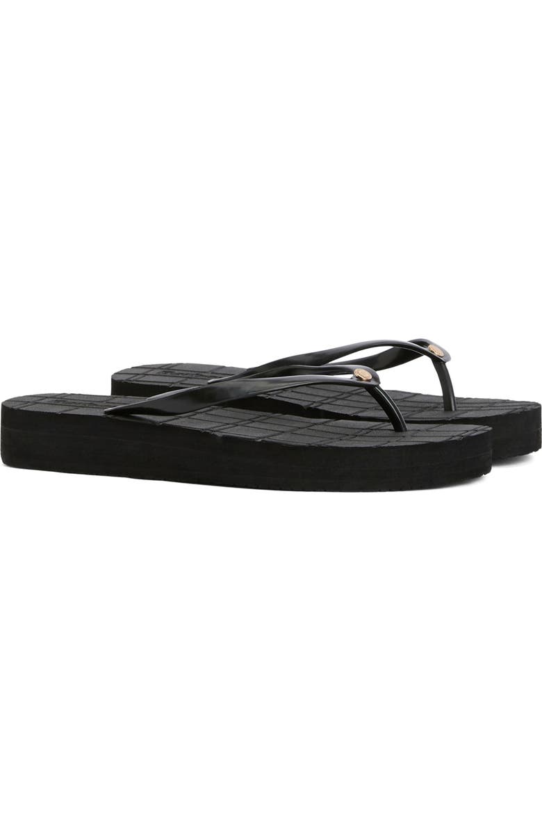 Barbour Tilda Wedge Filp Flop, Main, color, Black