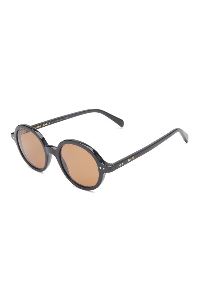 48mm Pantos Sunglasses, Alternate, color, SHINY BLACK / ROVIEX