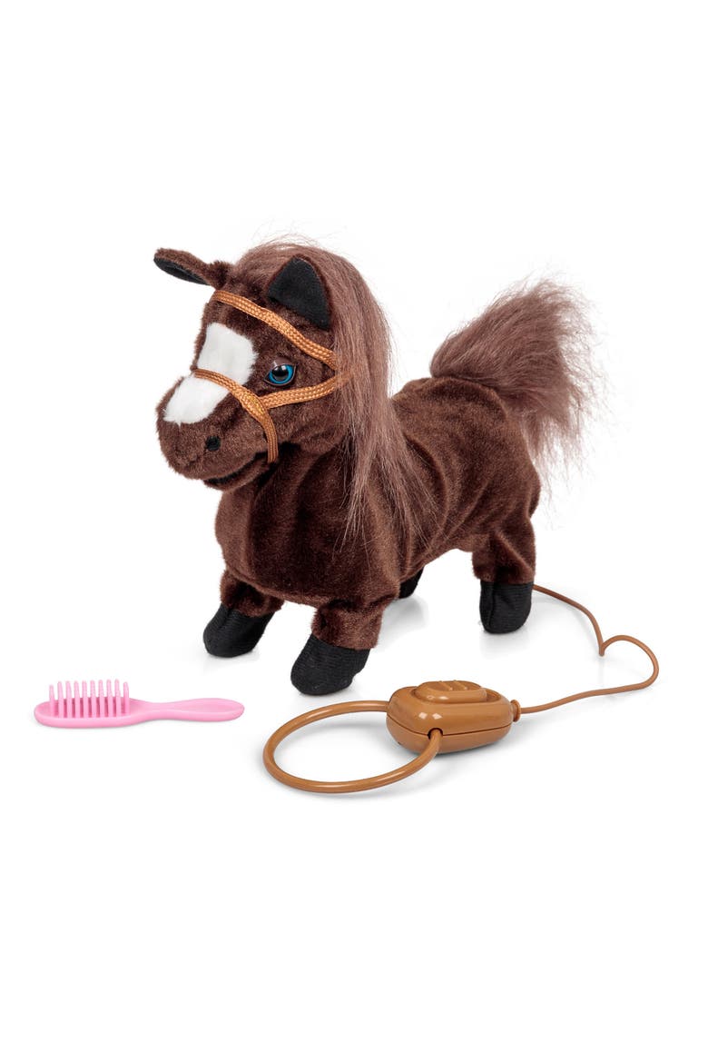 Animigos Trotting Pony Interactive Plush Toy, Main, color, Multicolored