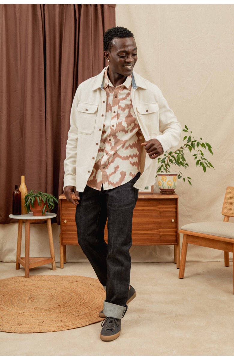 Bridge & Burn Pointer Overshirt, Alternate, color, Ivory Twill