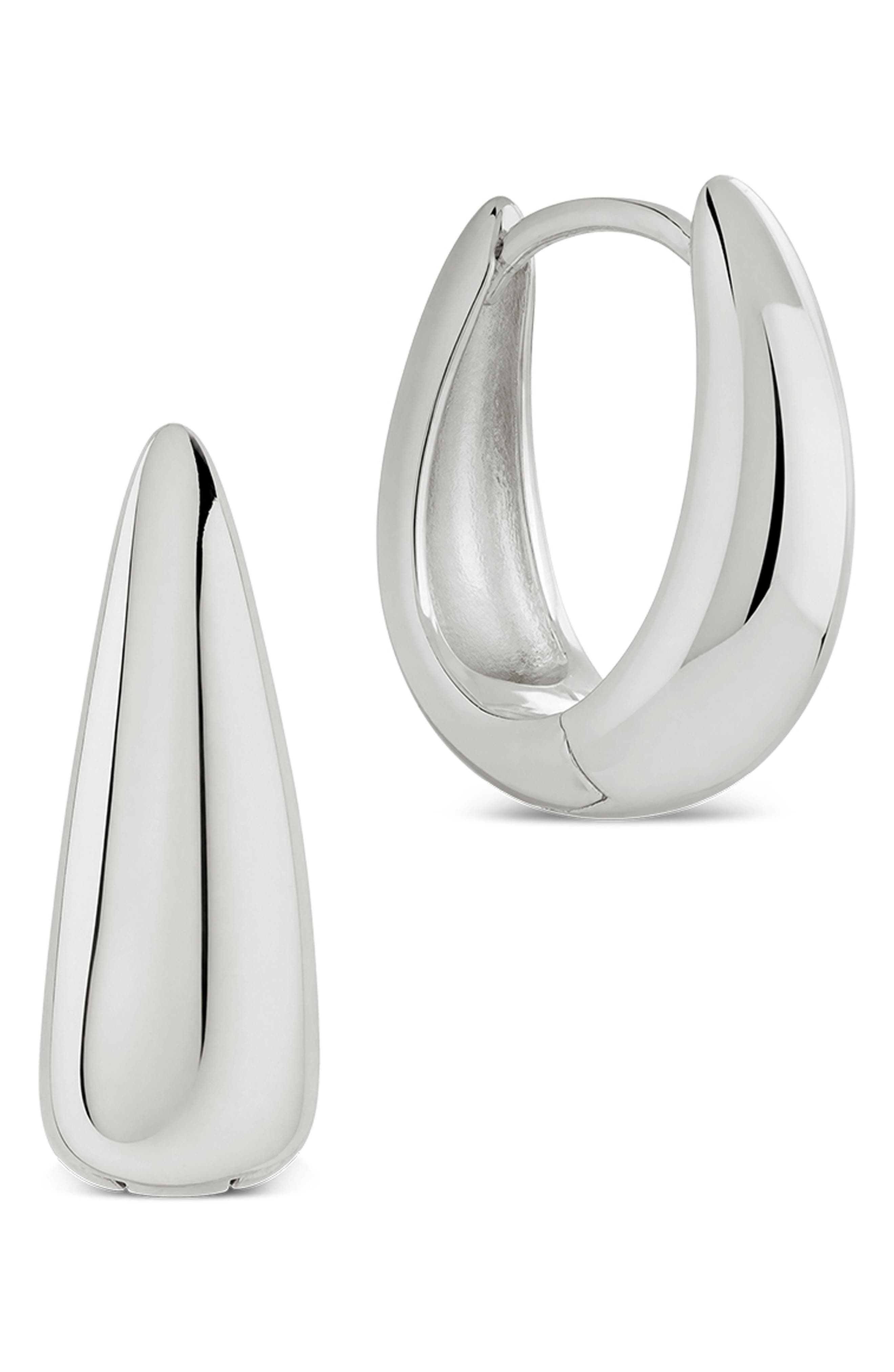 Sculpted Dome Hoop Earrings