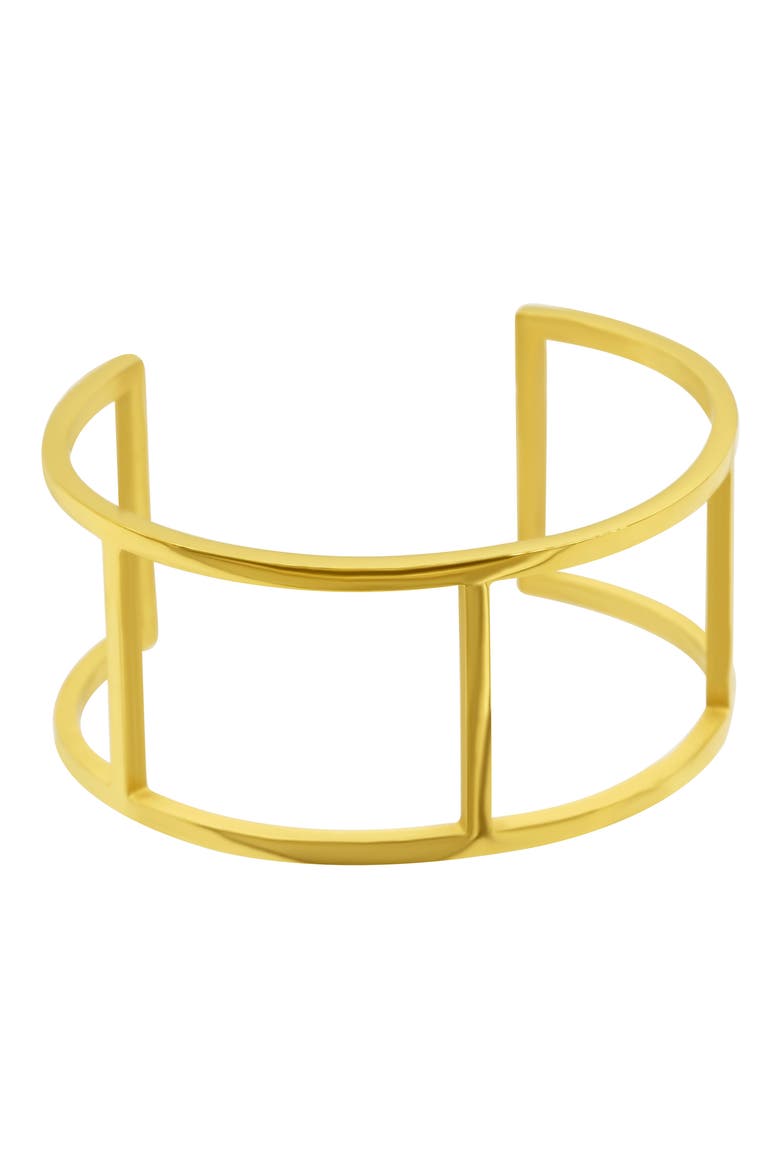 Water Resistant Cuff Bracelet, Main, color, GOLD