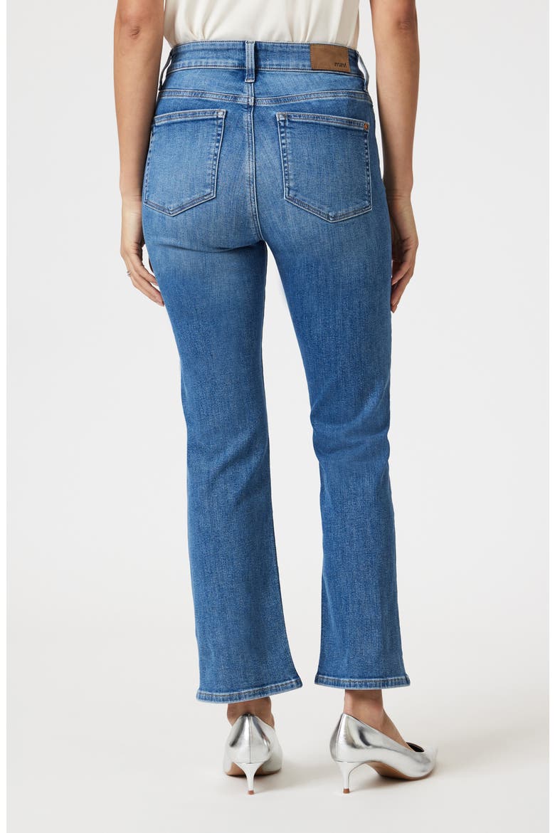 Anika High Waist Crop Flare Jeans, Alternate, color, MID BRUSHED FLEX BLUE