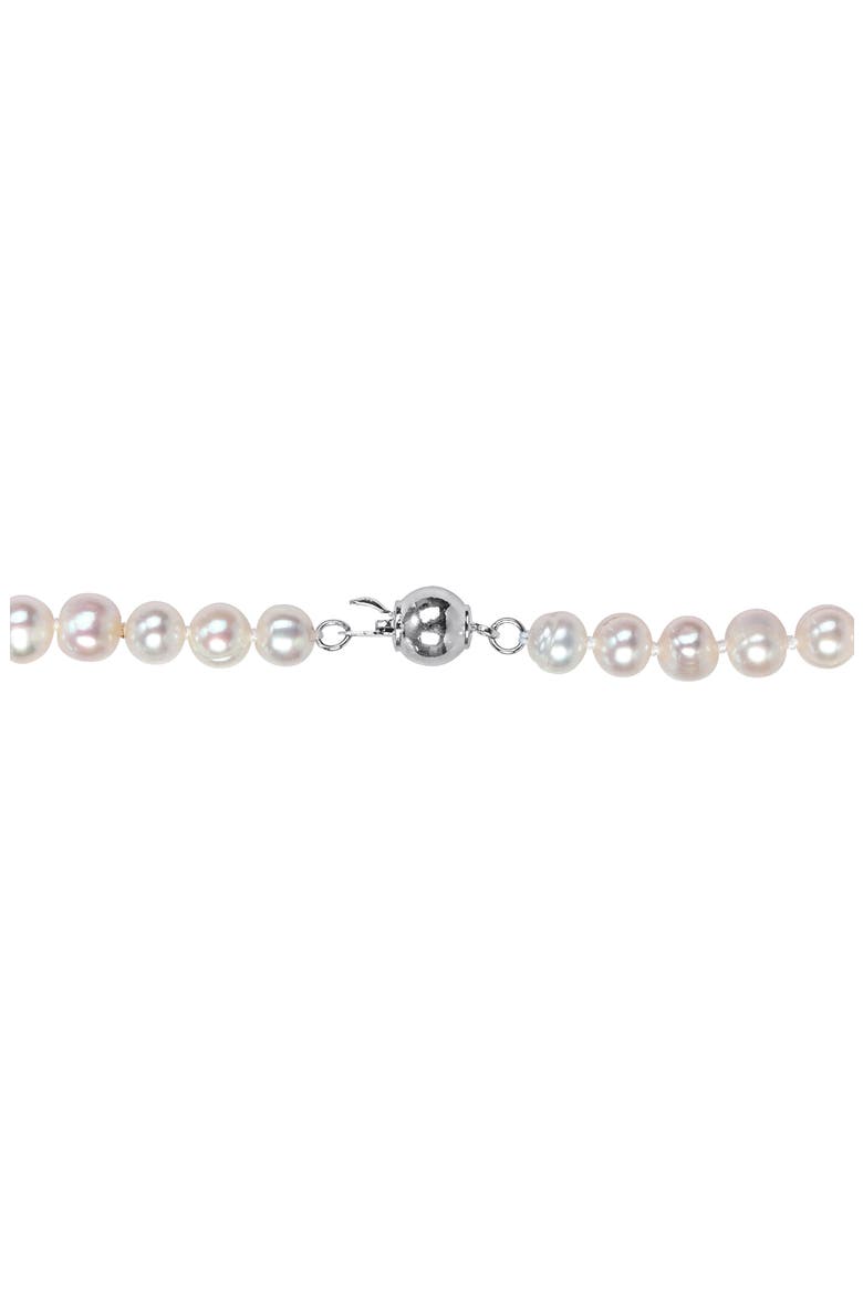 Cultured Freshwater Necklace & Bracelet Set, Alternate, color, WHITE