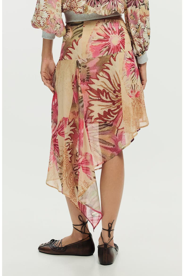 Asymmetric Skirt, Alternate, color, MULTI