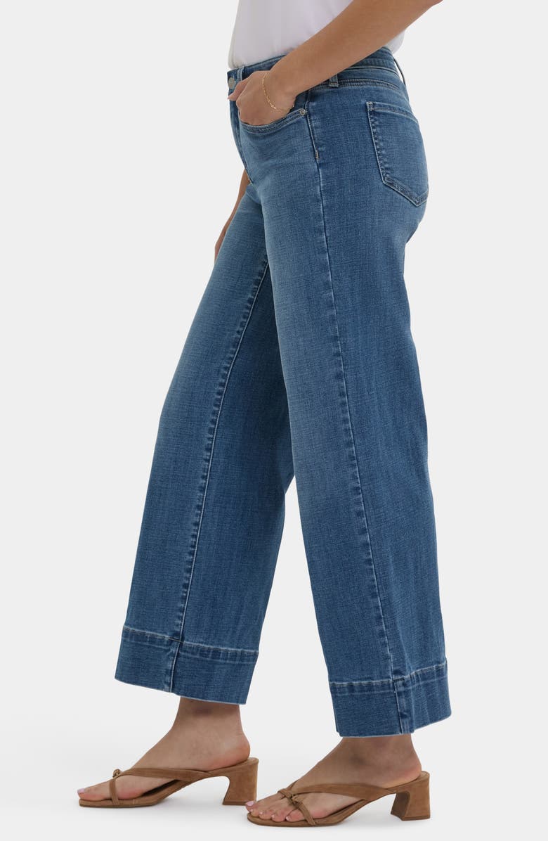 NYDJ Teresa High Waist Wide Leg Ankle Jeans, Alternate, color, Stillwater Lake