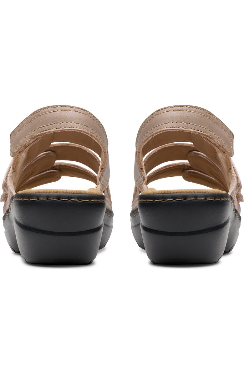 Clarks<sup>®</sup> Merliah Bali Wedge Sandal, Alternate, color, Sand Combo