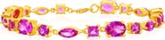 SIMONA Pink Cubic Zirconia Line Bracelet