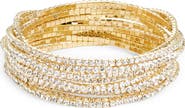 NORDSTROM RACK Set of 10 Skinny Sparkle Stretch Bracelets