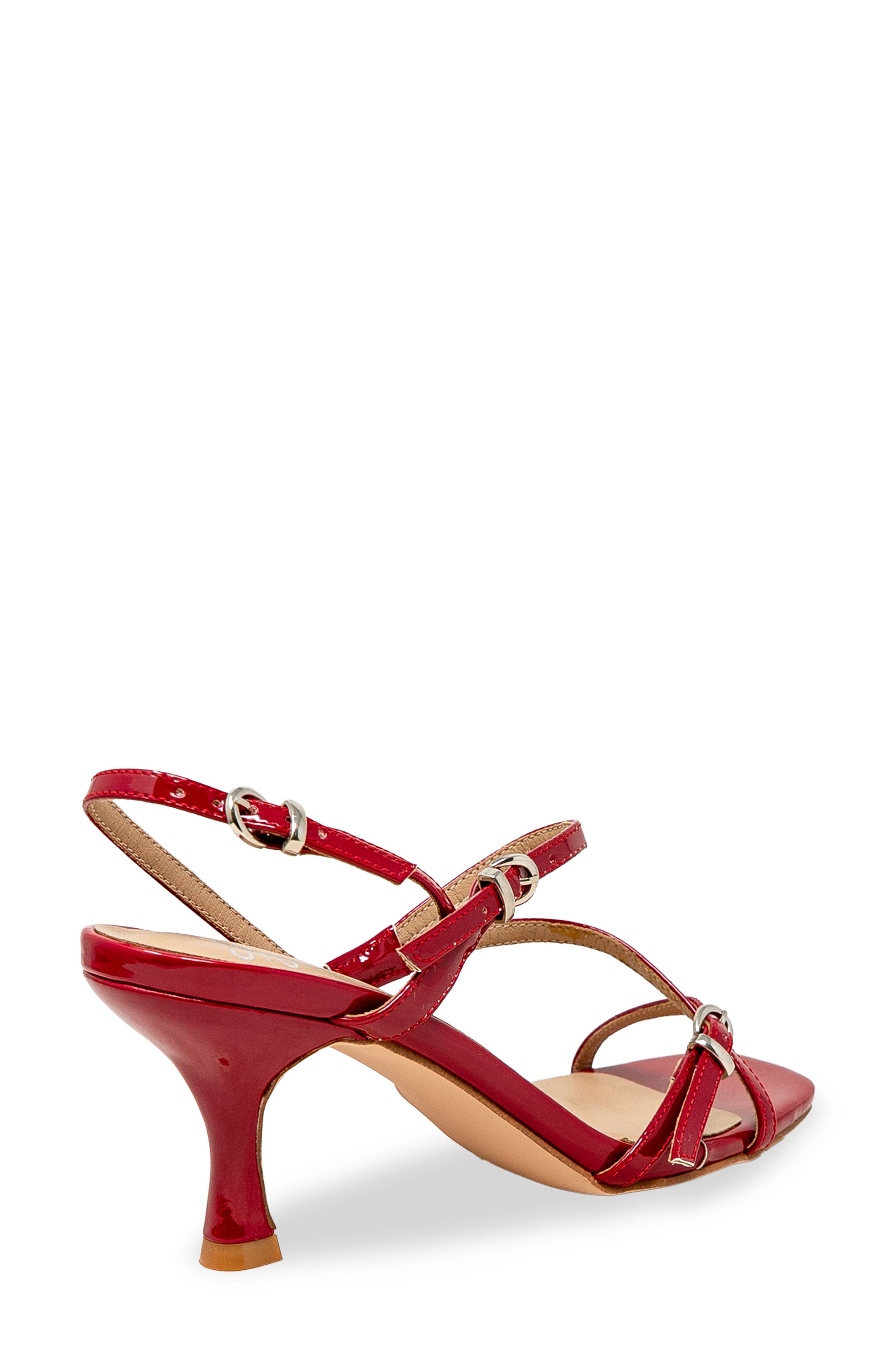 Jabari Slingback Sandal, Alternate, color, RED PATENT