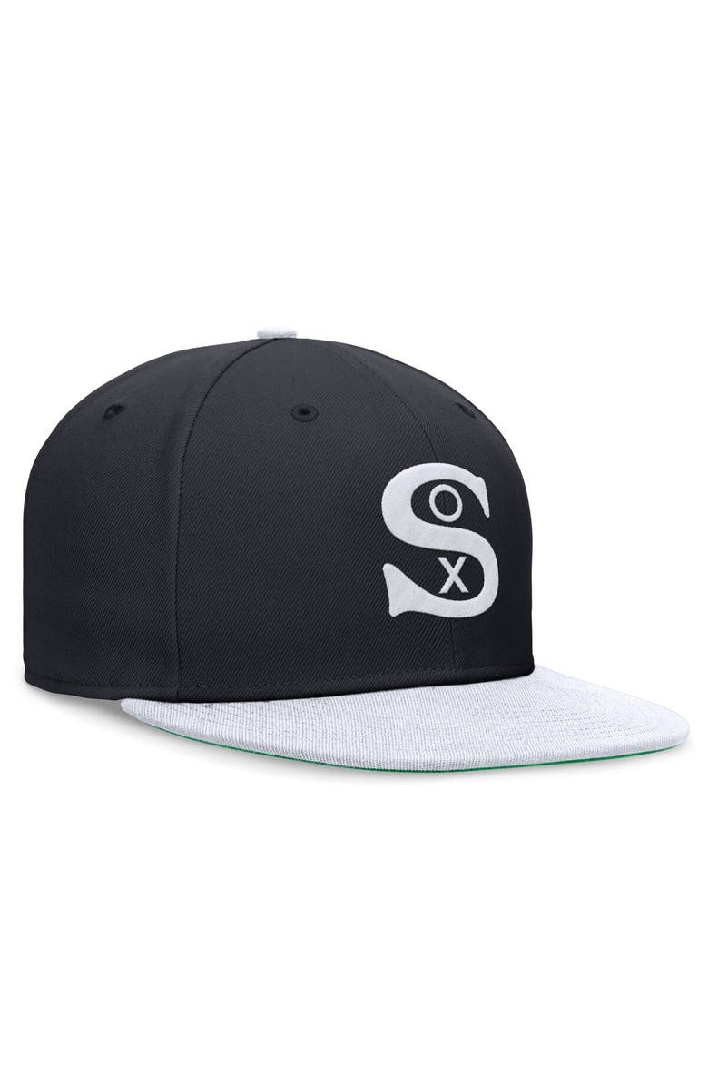 Nike Men's Nike Navy/White Chicago White Sox Rewind Cooperstown True Performance Fitted Hat, Alternate, color, 