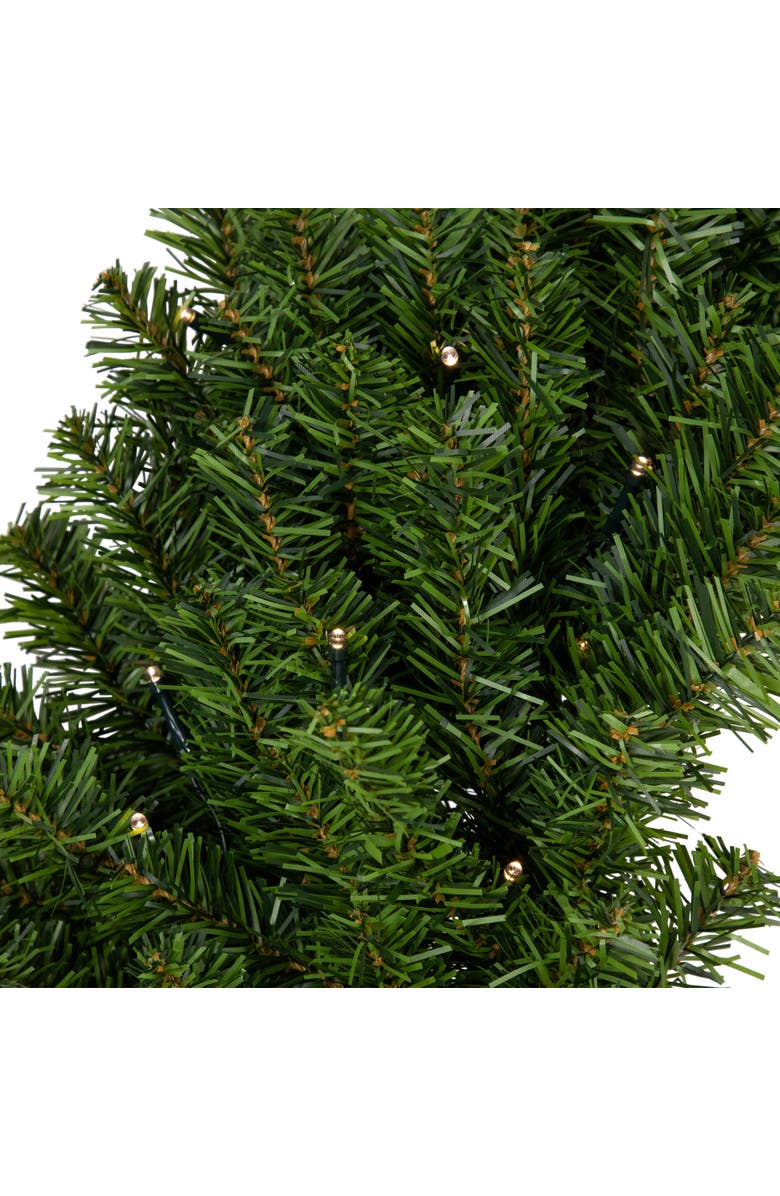 Northlight Pre-Lit Battery Operated Canadian Pine Christmas Wreath - 30" - Clear LED Lights, Alternate, color, 