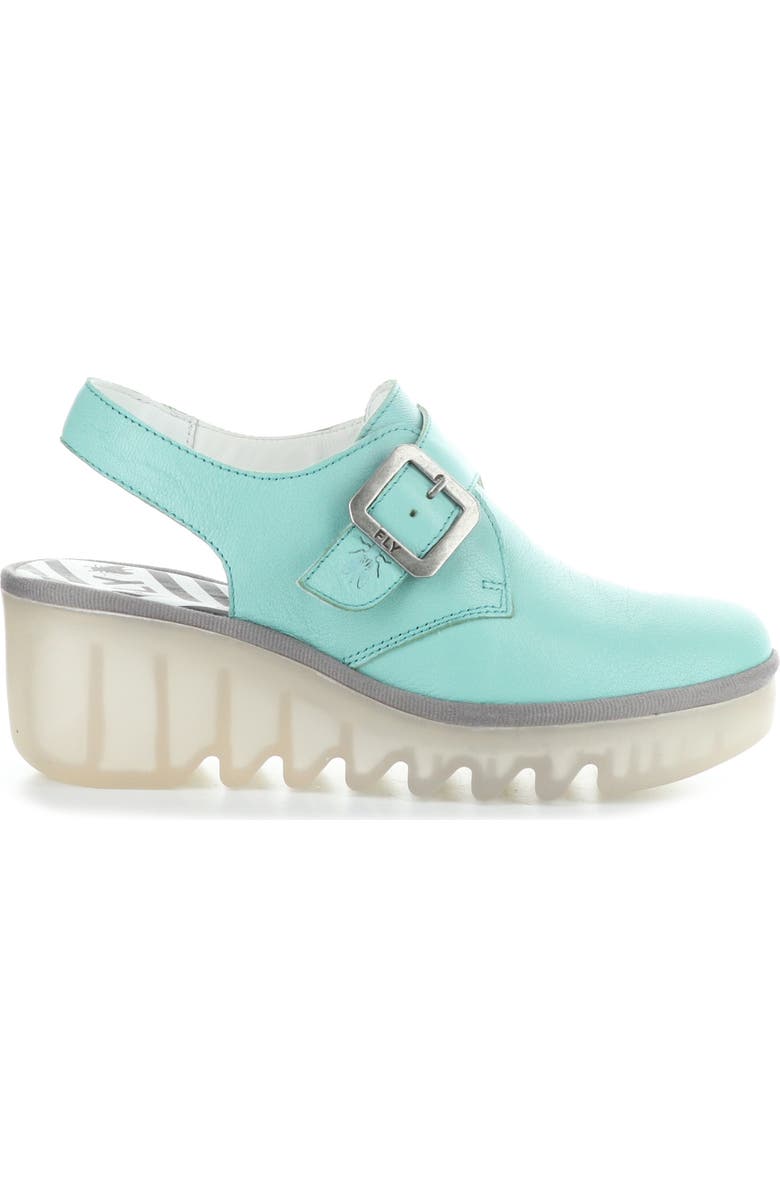 Fly London Bary Platform Wedge Clog, Alternate, color, Spearmint