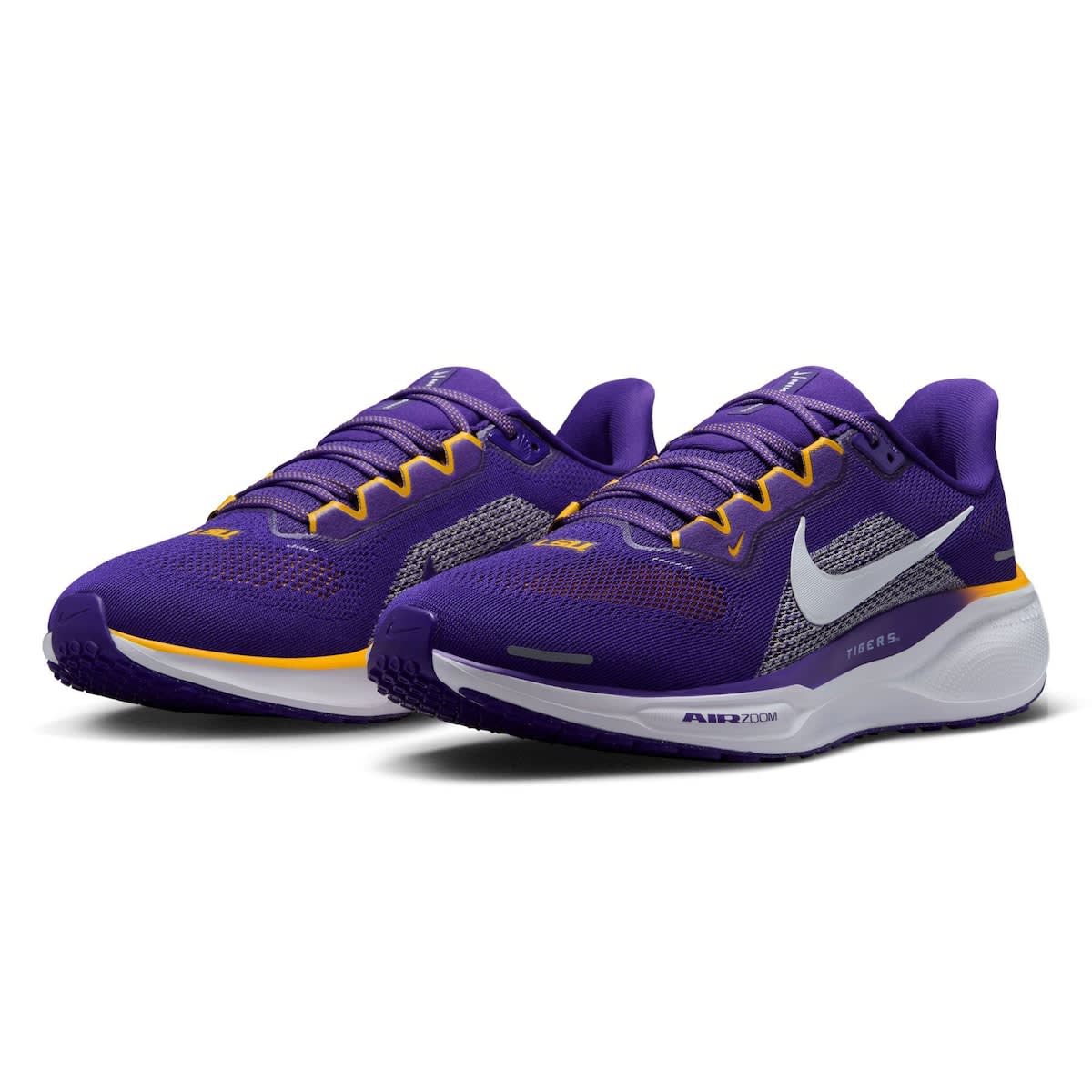 Nike Unisex Nike Purple LSU Tigers Zoom Pegasus 41 Running Shoes, Alternate, color, 
