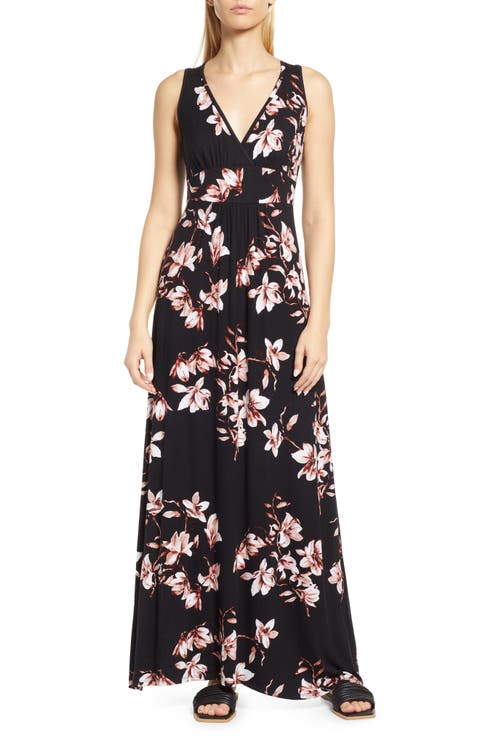 Empire Waist Jersey Maxi Dress