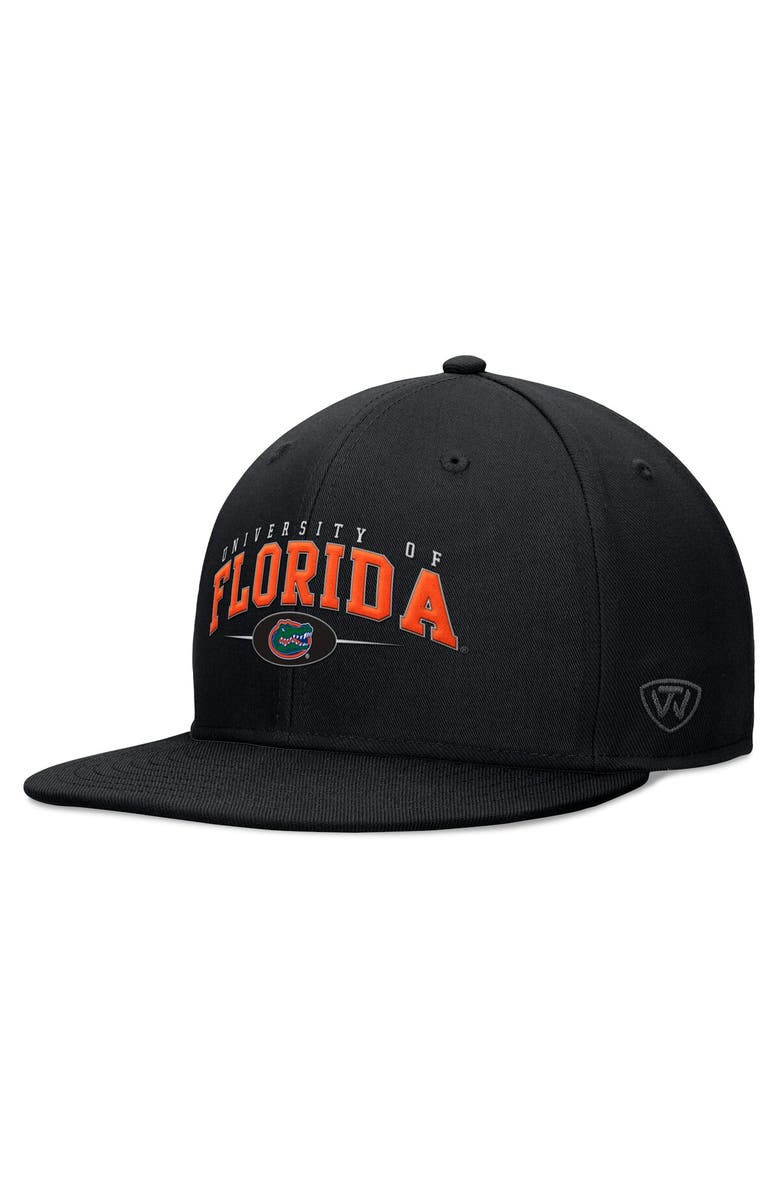 TOP OF THE WORLD Men's Top of the World Black Florida Gators Bullpen Snapback Hat, Main, color, Black