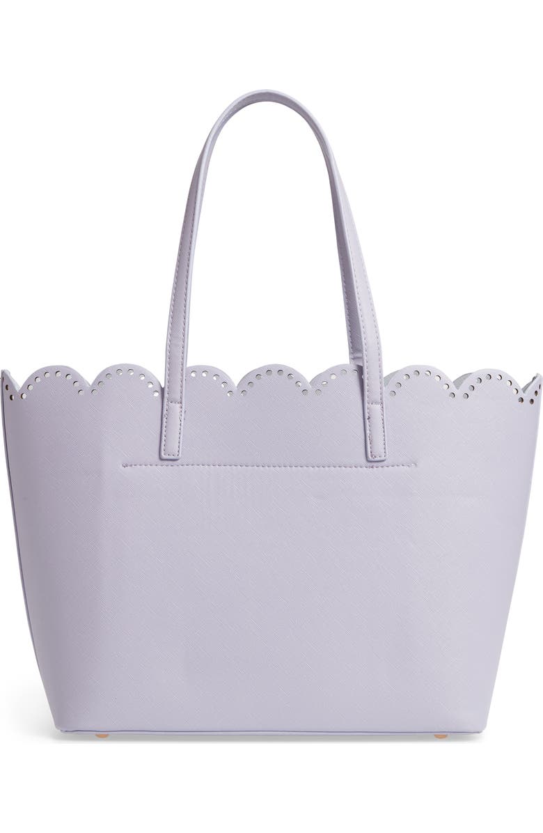 BP. Scalloped Faux Leather Tote, Alternate, color,