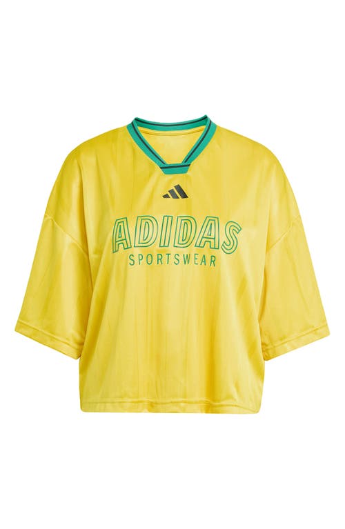 Adidas Originals Adidas Tiro Nations Pack Oversize T-shirt In Yellow
