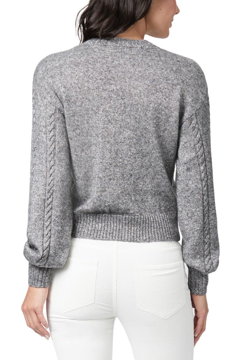 Sofie Shimmer Cardigan, Alternate, color, HEATHER/SL