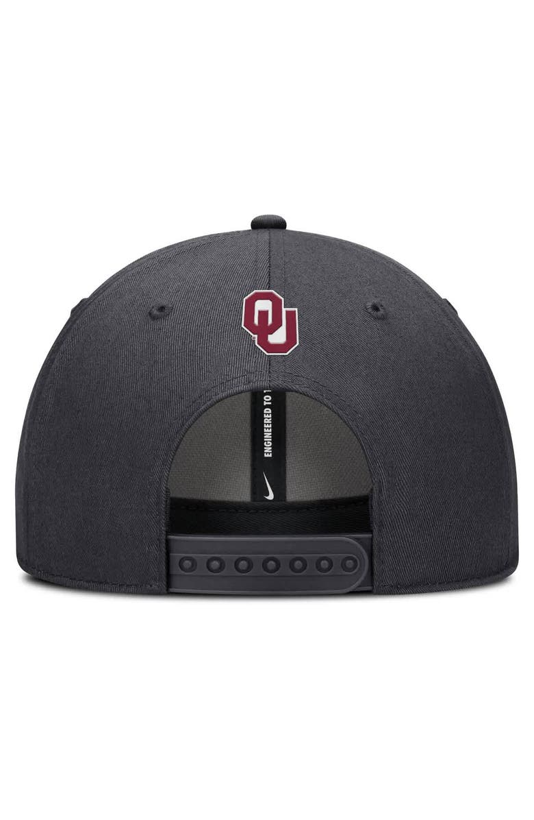 Nike Men's Nike  Black Oklahoma Sooners Rise Practice Adjustable Hat, Alternate, color, 
