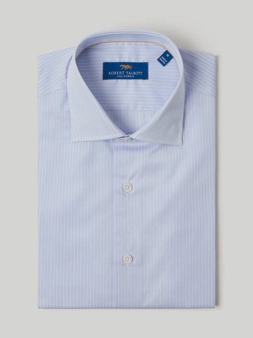 Robert Talbott Reynolds Bengal Dress Shirt in Lt Blue/white 