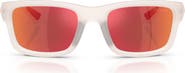 Prada Linea Rossa 54mm Mirrored Irregular Sunglasses