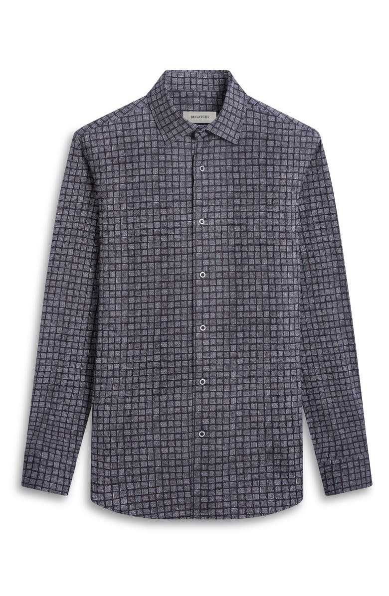 Bugatchi James OoohCotton<sup>®</sup> Checker Button-Up Shirt, Alternate, color,
