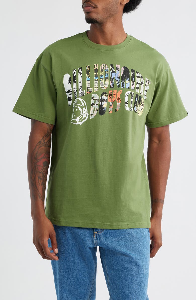 Billionaire Boys Club Multiverse Graphic T-Shirt, Main, color, Vineyard Green