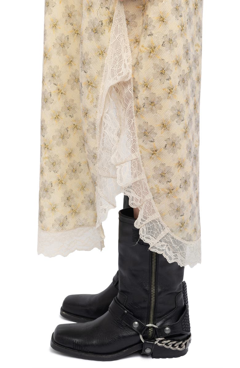 Zadig & Voltaire Ristyl Mirror Flowers Sequin Slipdress, Alternate, color, Vanille